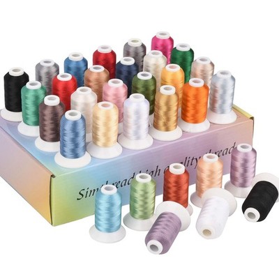 32 Madeira Colors Polyester Embroidery Machine Thread Kit 500M (550Y) Similar...