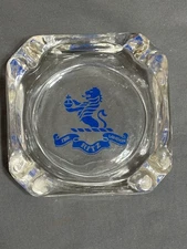 Vintage clear glass THE RITZ LONDON cigarette ASHTRAY 3 3/4"
