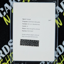 2025 Panini Silhouette Steve Young & Troy Aikman VS 1 on 1 Booklet Dual Auto 🔥