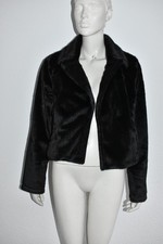 SMASHED LEMON ♛ Jacke in Nerzoptik Fake Fur Schwarz neuwertig Gr. M