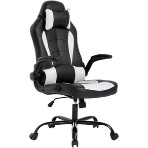 PC Gaming Chair Ergonomic Office Desk Chair with Lumbar Support Flip Up Arms