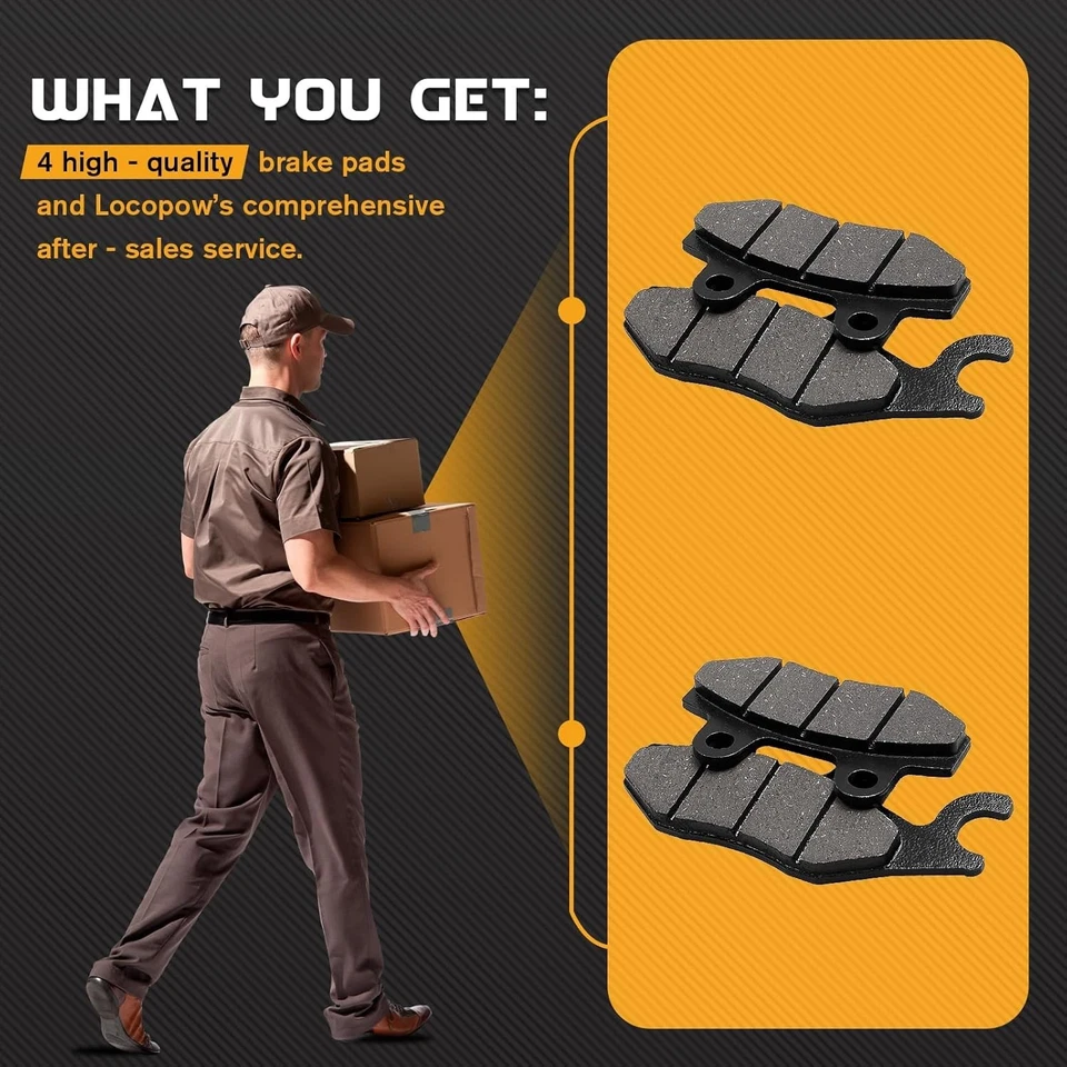 Front Rear Brake Pads for Kawasaki Ninja 250R 300 400 EX250 EX300 EX400 Foto 3 de 4