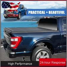 Low Profile Hard Tri Fold Tonneau Cover 2022 2023 2024 Toyota Tundra 6.5FT 