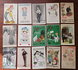 Women's Suffrage 21 Postcards 2 others Clapsaddle Wm. Ellam Bernhardt Wall