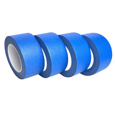 2 Inch Wide Blue Masking Tape, 4 Rolls, 2 X 55 Yards, Total 220 Yards