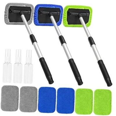Beieverluck 15 Pieces Windshield Cleaner Tool, Inside Car Window Cleaning Tool 