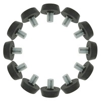 12Stk Nivellierfuß NivellierfüßE MöBelgleiter MöBelfüßE Schraubfuß M8X10Mm Ø22Mm