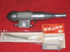 VINTAGE OS MAX-H60 80 CLAMP ON KAVAN VENTURI MUFFLER GLOW MODEL AIRPLANE ENGINE