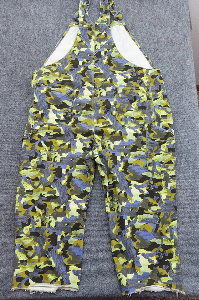 Mono con tirantes BP + Wildfang para mujer 3X Plus verde camuflaje correas ajustables utilitario Foto 2 de 4