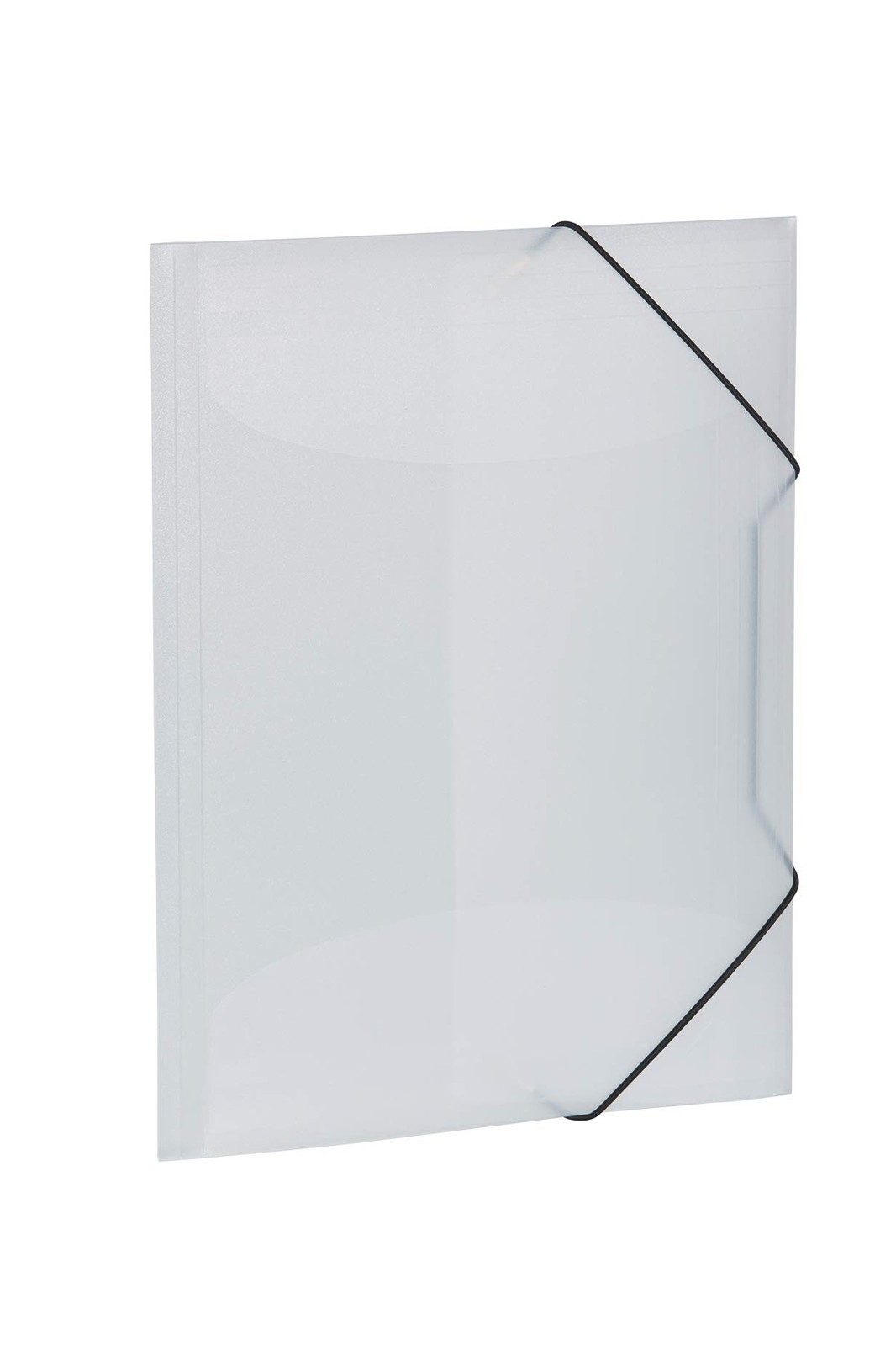 HERMA Elastic Folder Translucent in White A3, Sturdy Plastic, with 3 Inner Flaps