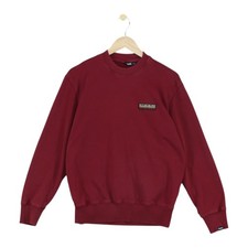 Napapijri Felpa Uomo Taglia XS Rosso Pullover Girocollo