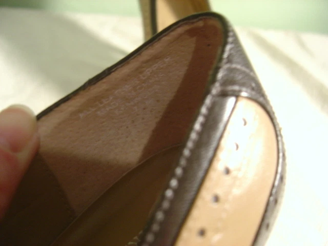 Mujer Karen Scott Tostado Y Cuero Marrón Tacones Número 7.5M - Imagen 4 de 4