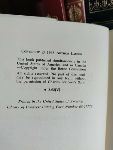 Eisenhower: The President Nobody Knew_Arthur Larson_HCDJ_1968_1st Edition - Picture 9 of 12