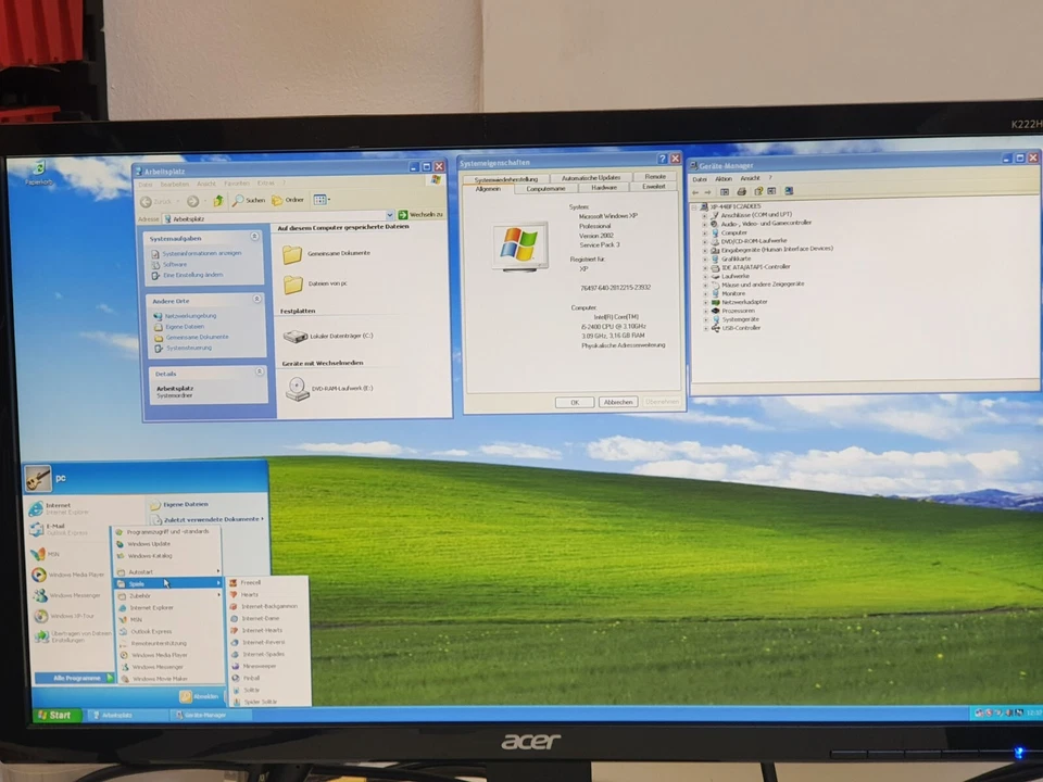 DELL Windows XP Gamer PC DVD Computer i5 HD COM 500GB 4GB Klassiker Retro Spiel - Bild 2 von 4