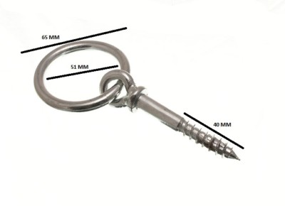 Animal Schraub-Manger Ring Bolt Tier Anbindring 10MM BZP Stahl (10-teilig)