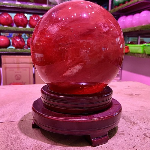 7.6LB Natural Red melting stone crystal Ball Quartz Crystal Sphere Reiki - 第 10/22 張圖片