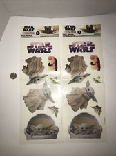 Star Wars The Mandalorian Baby Yoda Wall Decals Reusable Removable Set Of 7 X 2
