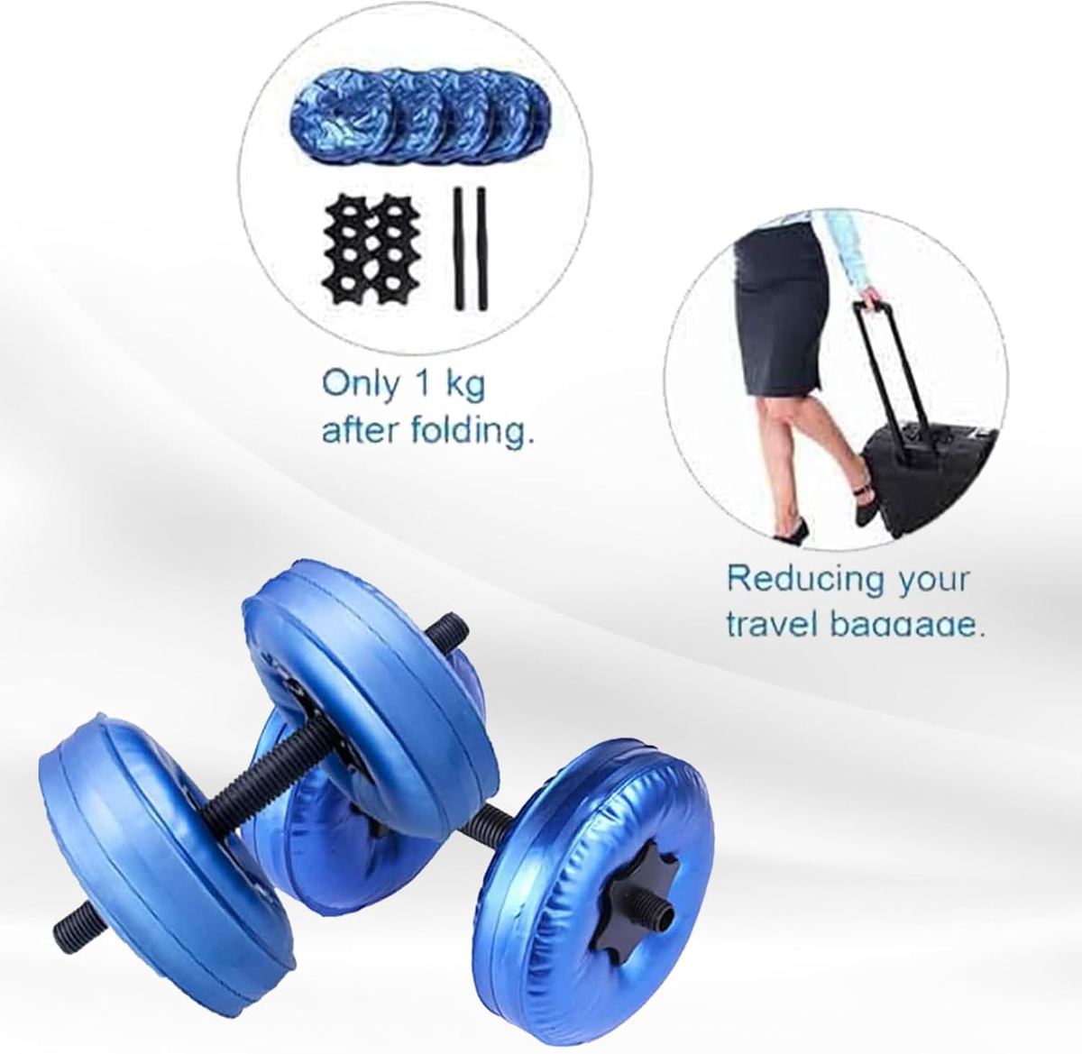 Water Filled Dumbbells Set, Water Filled Weights 2Pcs/Set