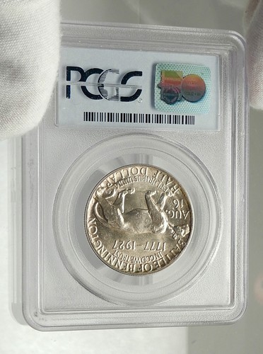 1927 VERMON Founder IRA ALLEN Commemorative Silver Half Dollar Coin PCGS i76451 - Picture 4 of 5