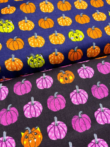 BRING YOUR OWN BOOS - cotton + steel - PUMPKINS halloween 100% cotton fabric - Afbeelding 1 van 10