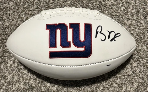 BRIAN DABOLL HAND SIGNED FOOTBALL AUTOGRAPHED NEW YORK GIANTS HEAD COACH COA