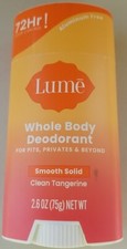Lume Whole Body Clean Tangerine Smooth Solid Deodorant Stick - 2.6 oz