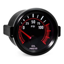 ✅ MANOMETRO PRESSIONE OLIO COMPLETO DI BULBO E KIT MONTAGGIO DA 52 MM 12V ✅✅