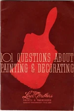 1933 Lowe Brothers Paint Booklet 101 Question About Painting Decorating Dayton O