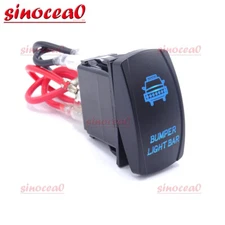 2023 Car Boat Marine Dash Toggle Rocker Switch Blue LED Lights ON-OFF 12V 20A