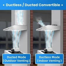 24 inch Stainless Steel Under Cabinet Range Hood Kitchen Top Vent Cooking Fan