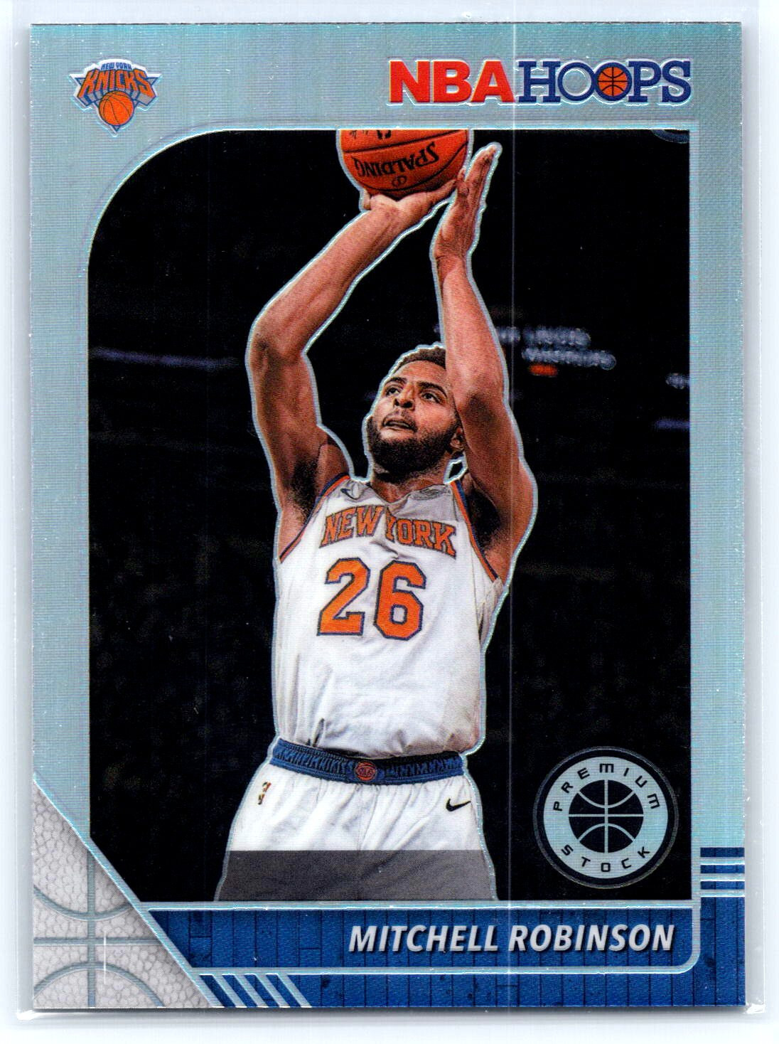 Mitchell Robinson 2019-20 Hoops Premium Stock Silver Prizm #126 Knicks