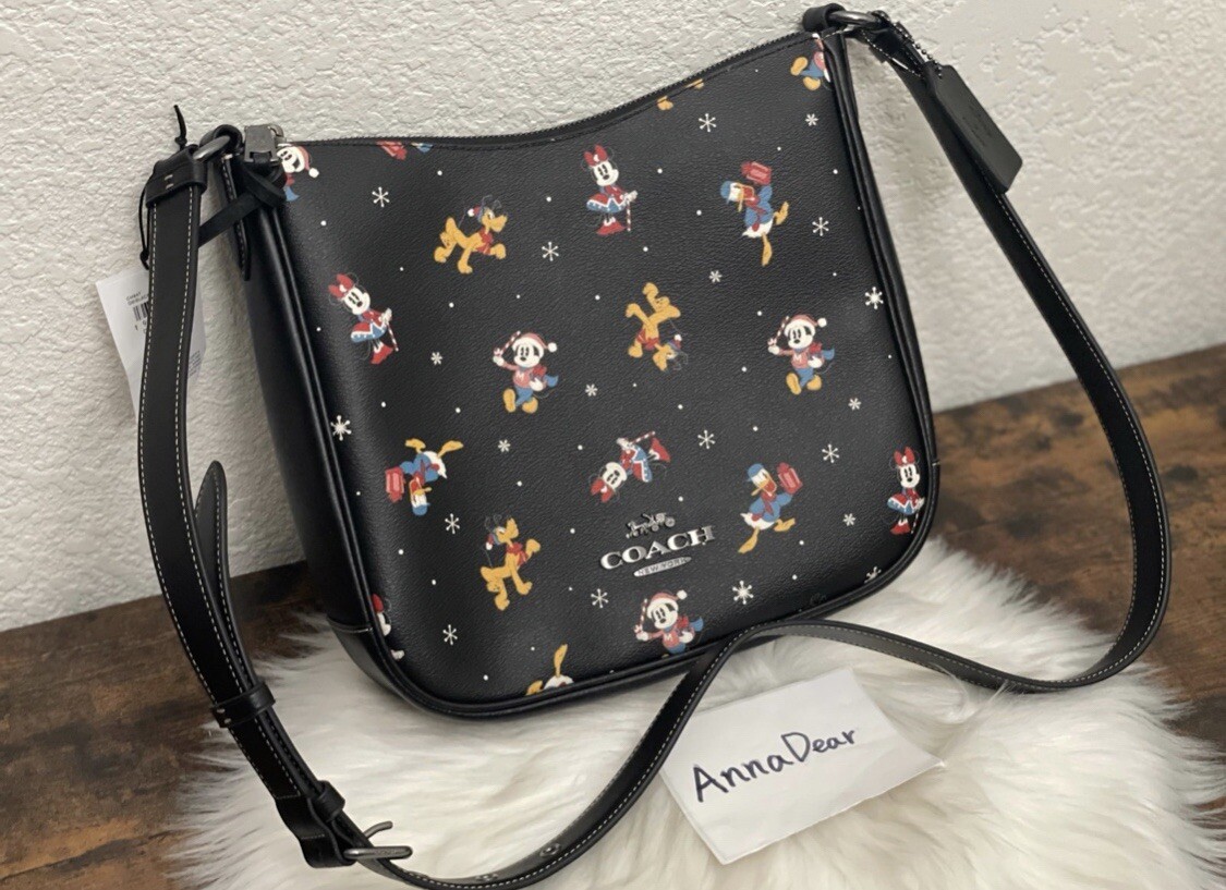 Coach Disney x Coach Mickey Mouse Ellie File Bag with Holiday