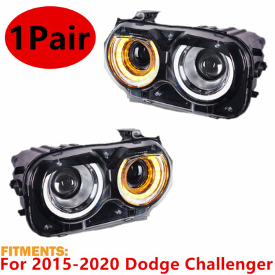 TYC LED Headlight Set Left/Right For Dodge Challenger 2015 – New, OEM Replacement