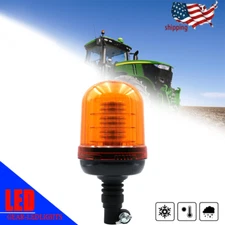 For New Holland John Deere Case IH tractor IP67 AMBER Rotating Beacon LED Light