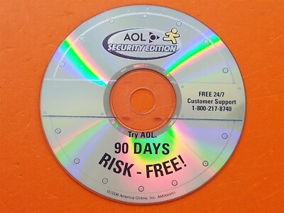      Vintage PC Software AOL Security Edition 90 Days Risk Free AM0604R1