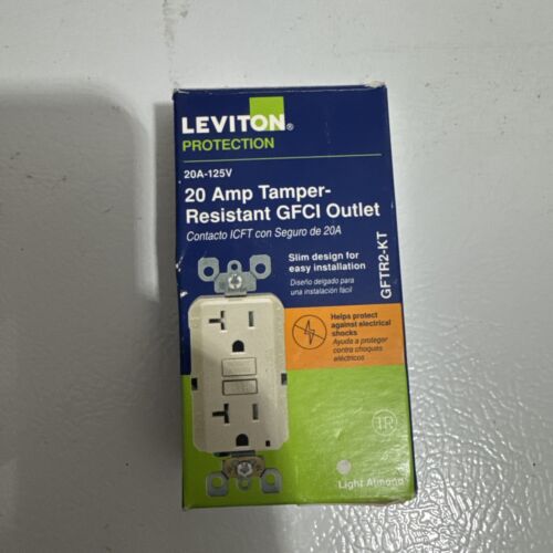 Leviton 20 Amp 125-Volt Duplex Self-Test SmartlockPro Tamper Resistant, Light Al