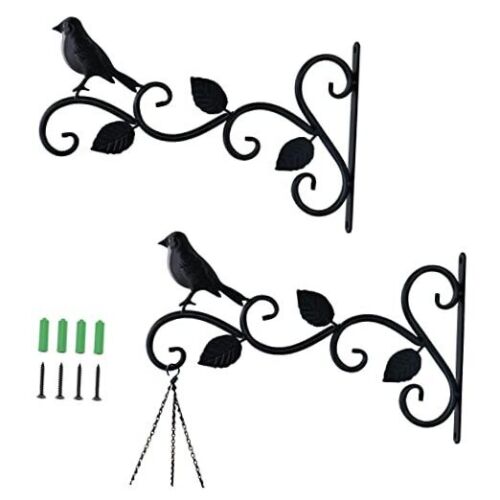 Hanging Plants Bracket 12" Planter Outdoor Hooks Hangers for Flower Bird