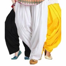 Women Cotton Traditional Regular Fit Patiala Salwar Pant Multicolor Set Of 3Pcs