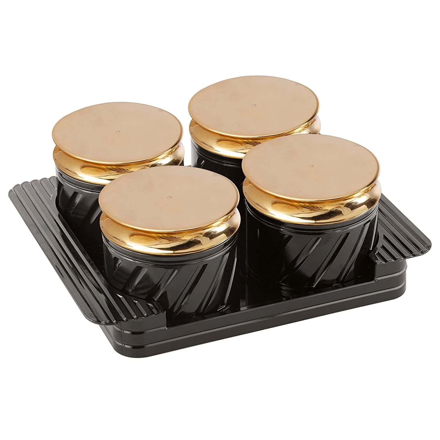 Unbreakable & Air Tight Dry Fruit Container Tray Set - 430ml