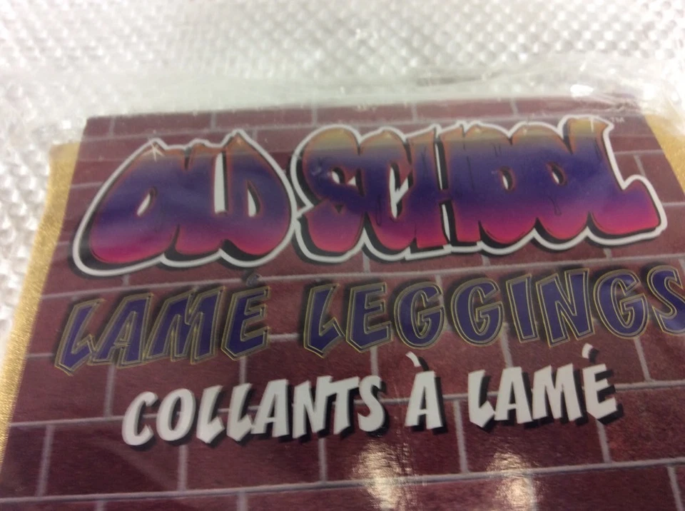 Halloween Costume Gold Lame Leggings - Изображение 4 из 4