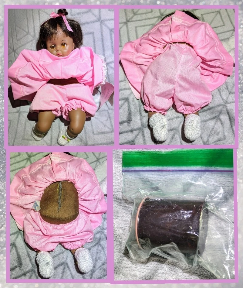 "Muñeca de colección Madame Alexander afroamericana PussyCat (1977) 14"" Mfg en EE. UU." Foto 3 de 4