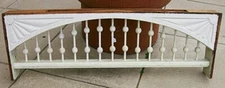 Antique Victorian Wooden SPANDREL Fretwork Gingerbread Stick & Ball Porch Trim