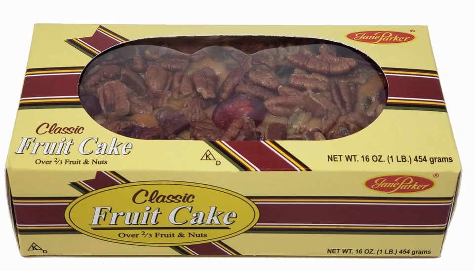 Jane Parker Classic Light Fruit Cake 16 Ounce Holiday Tin FRESH FREE SHIPPING! - Image 2 of 4