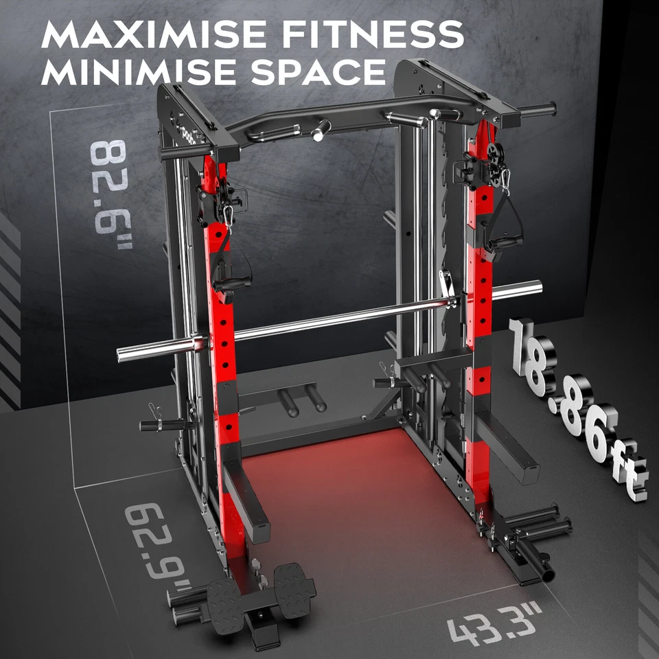 Multifunctional Home Gym System Workout Station Strength Training Weight Stacks - Image 2 of 4