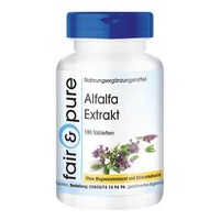 Alfalfa Extrakt - 180 Tabletten 4-Fach Konzentriert Medicago Sativa, Fair & Pure