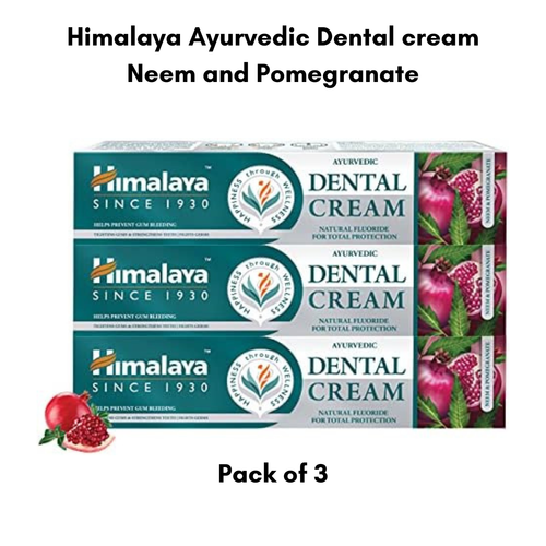 Himalaya Ayurvedic Dental Cream Neem & Pomegranate Herbal Toothpaste Pack of 3 - Picture 6 of 6