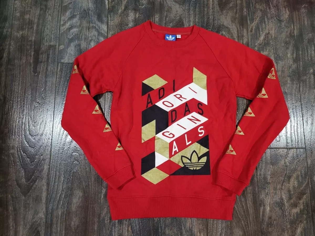 Adidas graphic hotsell crew neck sweatshirt