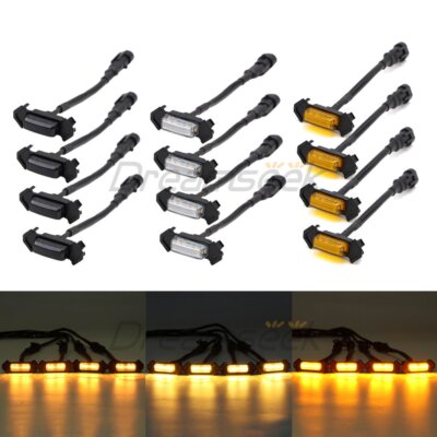 4x LED Front Kühlergrill Lampe für Toyota Tacoma TRD Pro 2016-2020 Raptor Stil