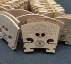 50pcs AAA Violin Bridges 4/4, 3/4, 1/2, 1/4, 1/8 Fiddle Bridge, Aged Maple wood
