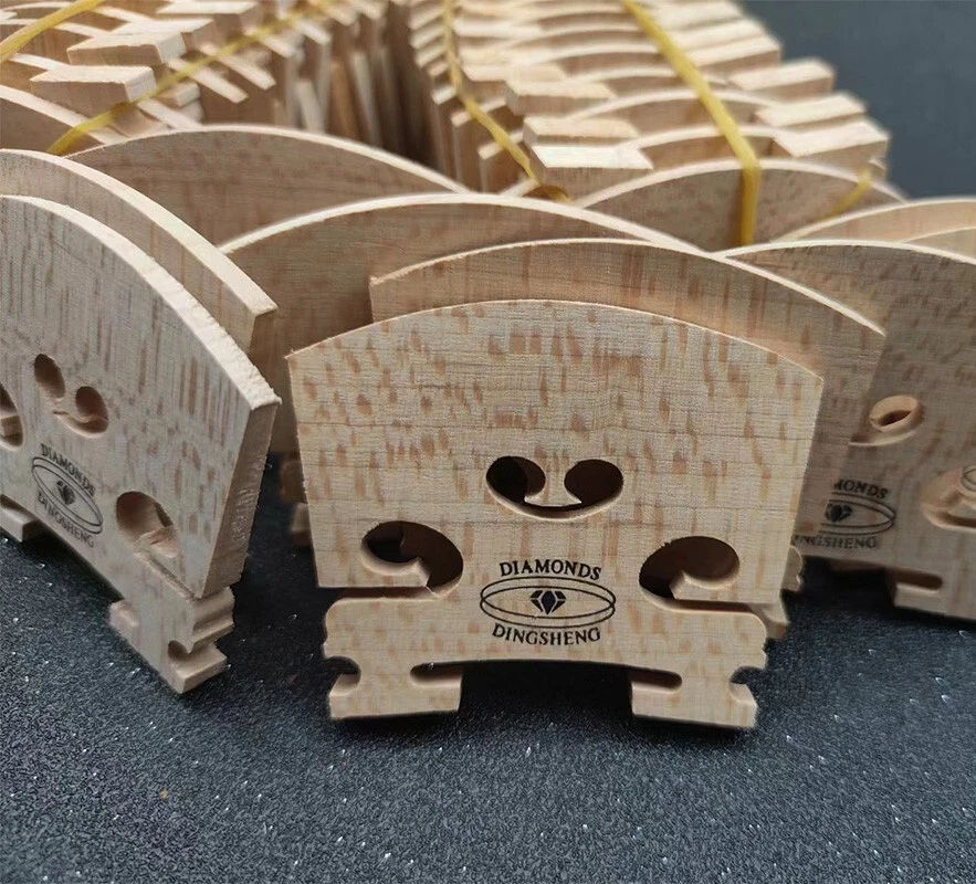 Puente para violín AAA 4/4, 3/4, 1/2, 1/4, 1/8 puentes para violín de madera de arce envejecida 50 un. Foto 3 de 4